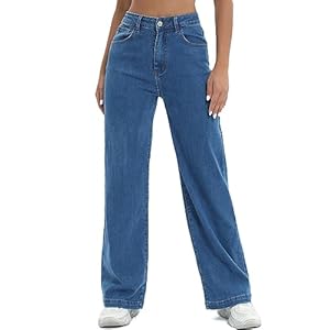 Women Jeans High Waist Trendy Tummy Casual Control Jeans Y2k Boyfriends Straight Jeans for Women