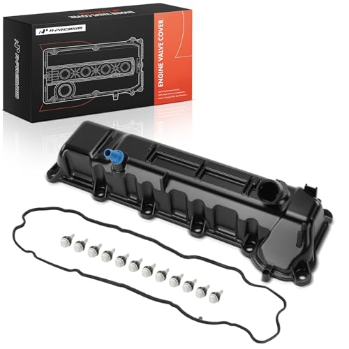 A-Premium Upgraded Aluminum Left Engine Valve Cover with Gasket & Bolts Compatible with Jeep Grand Cherokee/Commander 2008-2009 & Ram 1500 2011-2013 & Dodge Ram 1500, Durango, Dakota & Chrysler Aspen