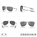 Oakley Crosshair OO4060 406022 61MM Lead/Prizm Black Polarized Square Sunglasses for Men + Bundle Accessory Leash Kit, Microfiber Pouch