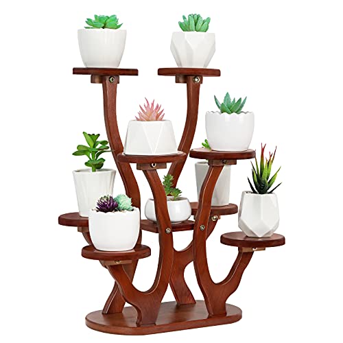 Jotsport 9 Pots Mini Succulent Stand Windowsill Small Plant Stand by Jotsport - Used condition - US$20.99