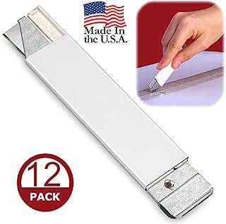 Box Cutter, Retractable Cardboard Cutter, Safety Mini Package Opener, Scraper, Single Edge Razor