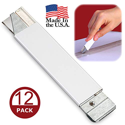 Box Cutter, Retractable Cardboard Cutter, Safety Mini Package Opener, Scraper, Single Edge Razor