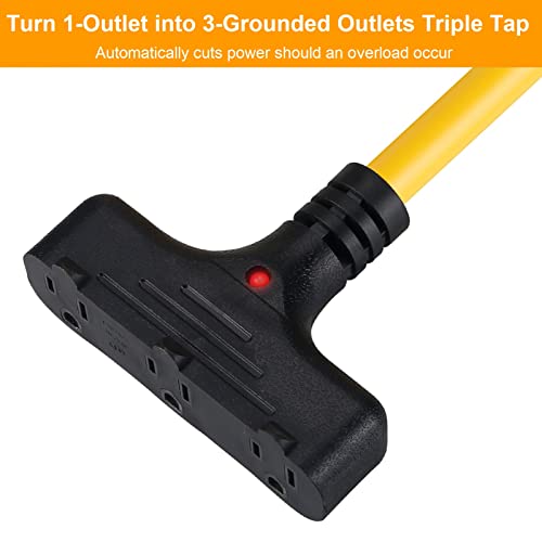 Axtra 30-Foot Retractable Extension Cord Reel, 16Awg Sjtw Heavy-Duty Cord, 3-Outlets With 10-Amp Circuit Breaker, Ceiling/Wall Mountable For Home, Garage, Automotive Shop, Metal Housing [Ul Listed] #TOP6