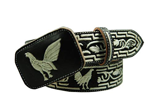 Pitiado Belt Leather Embroidered Hand Made