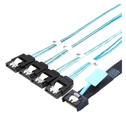 Cable Extensor 8654 MCIO 4I 38Pin a 4X SATA PCI-E PCIE5.0 miniatura 2