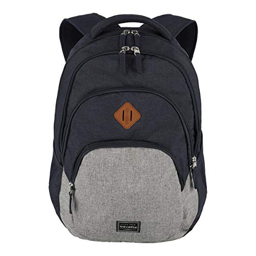 travelite Handgepäck Rucksack, Laptop Rucksack 15,6 Zoll, BASICS, Daypack, Tagesrucksack mit vielen Fächern, 45 cm, 22 Liter
