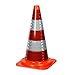 Produktbild ES-Team UV80252 Pylone Kunststoff 50 cm leuchtroter Leitkegel in hochwertiger Vollreflex Ausführung (Avery RA2/C Reflexfolie rot/weiß) und UV Stabil