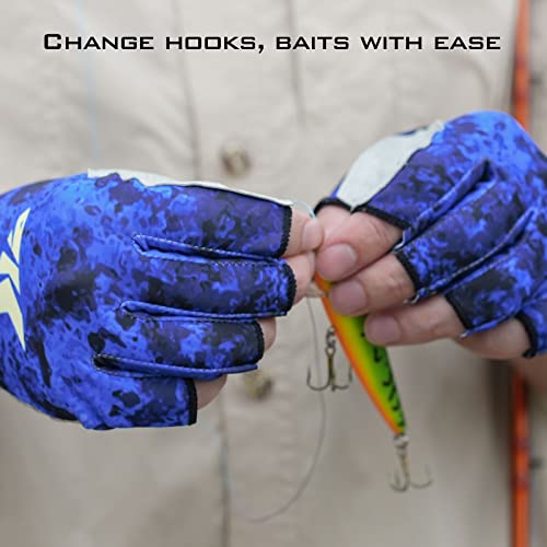 Kastking La Sal Fishing Gloves Upf50+ Sun Gloves Uv Protection Fingerless Gloves Men Women For Outdoor, Kayaking, Rowing, Paddling, Canoeing, Hunting #TOP5