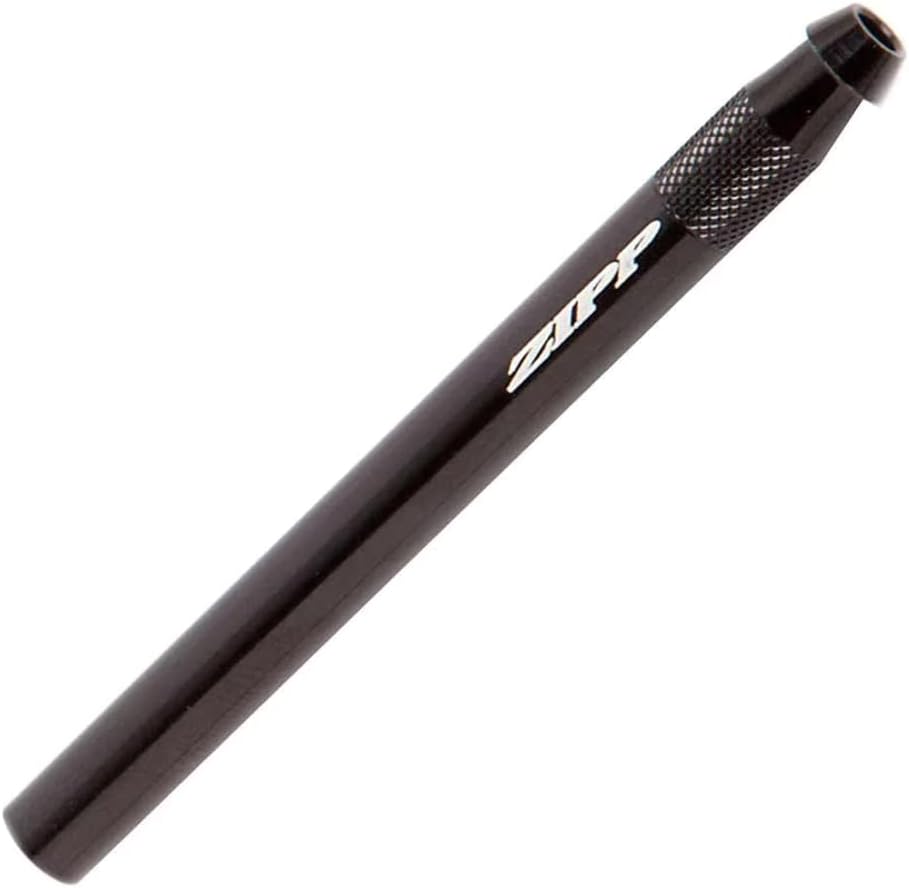 Zipp 72mm Valve Extender for Threaded Presta Valves - Durable Black Aluminum with Knurled End & 3mm Hex Seal Technology for Road & Mountain Bikes