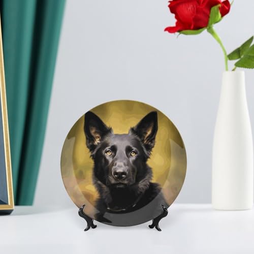 Plato decorativo de porcelana hueso blanco 6 pulgadas miniatura 6