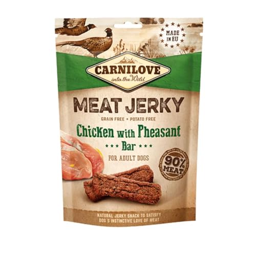 Carnilove 100g Chicken Jerky With Pheasant Bar Dog Treat