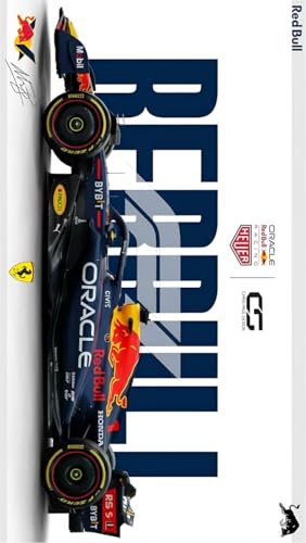 Image of Bburago Oracle Red Bull Racing RB21 Die Cast Formula 1 Car F1 Collectible, Ages 14+