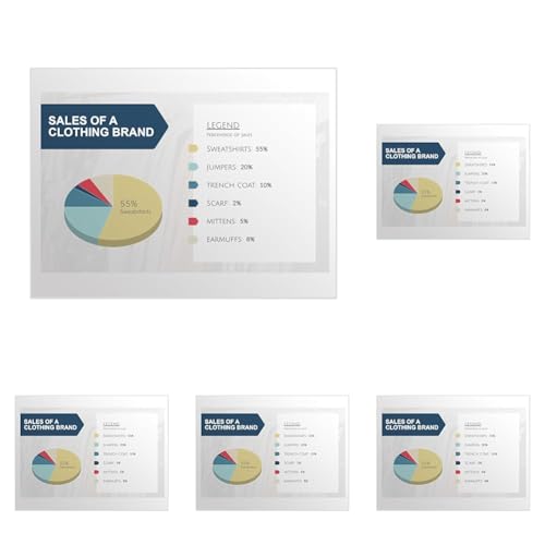 C-Line Transparency Film for Plain Paper Copiers, Clear, 8.5 x 11 Inches, 50 Sheets per Box (60727)(Not for use in Inkjet Printers) (Pack of 5)
