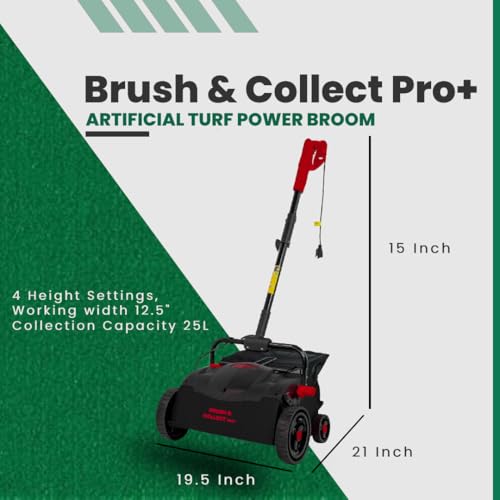 Artificial Turf Lawn Brush Sweeper, Brush & Collect Pro+ USA, *Cleaning & REVITALISING Turf* by Forever Green Lawns LimitedArtificial Grass Maintenance - Image 2