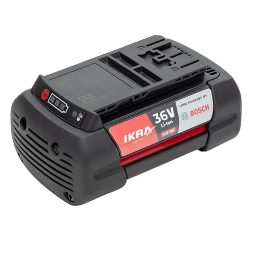 IKRA 36 Volt 4,0Ah Li-Ion Akku Ersatzakku Typ LI 28, Powered by Bosch, Made in Europe, kompatibel mit Bosch 36V Geräten