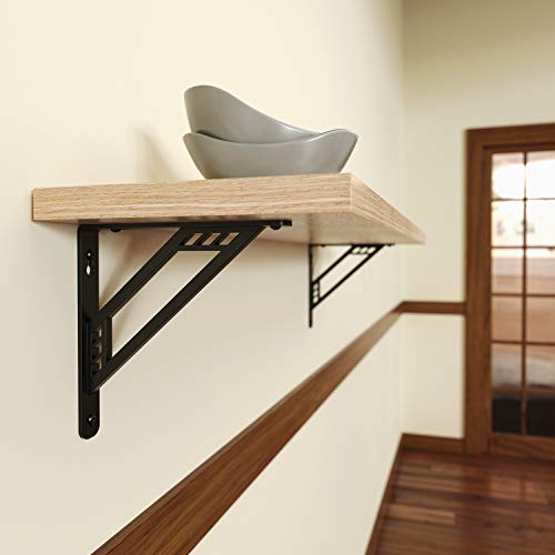 Knape & Vogt Made Richland Support d'étagère décoratif Noir 20,3 cm – vue 2