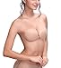 STbra Women's Strapless Bra Self Adhesive Silicone Invisible Push-up Bras Reusable Sticky Backless Bra for Women Pack of 2 (D, Beige & Black)