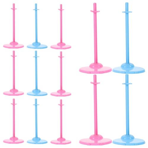 Supports de poupée en plastique : lot de 30 pinces de fixation blanches