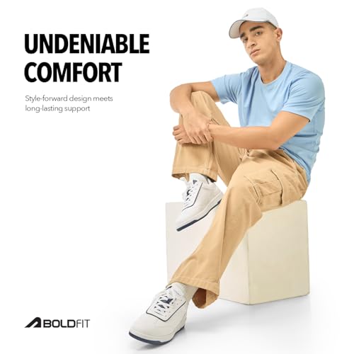 Image of Boldfit Shoes for Man Stylish Sneakers for Man Comfortable Shoes for Men Casual Lace Up Sneakers for Men Lightweight Casual Sneaker Shoe for Boys