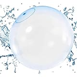 MATERIAL: Der aufblasbare Wasserbomben ist aus klarem, weichem TPR hergestellt, das sehr umweltfreundlich, sehr stark, sehr reißfest, leicht und langlebig ist.