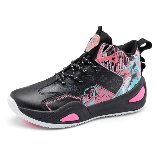 Image of Men's Basketball Shoes Fashionable Breathable Anti Slip Sports Shoes Outdoor Running Fitness Training Shoes