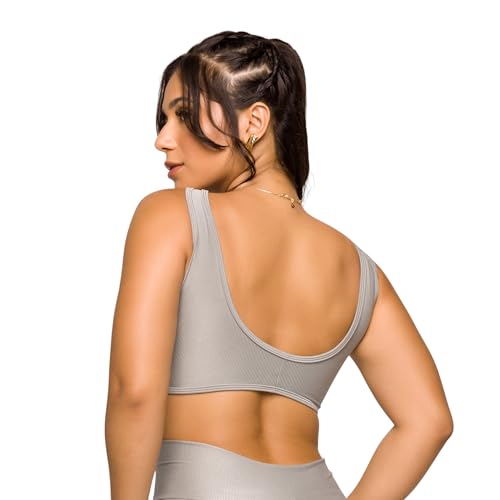 Conjunto Fitness Academia Feminino Top Costas Abertas e Short Cós Cruzado Poliamida Treino Coleção G