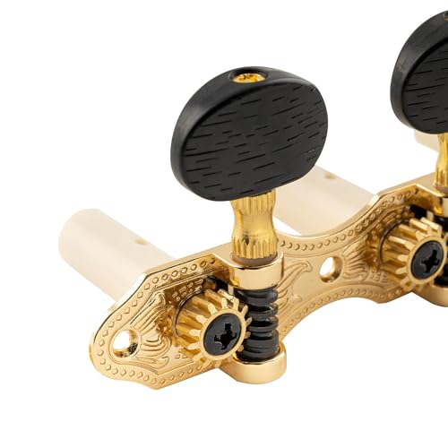 Musiclily Pro Estilo Baker Jogo de Tarraxas Pino Grosso para Violão Clássic de Nylon 6 Cordas, Doura