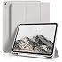 Aoub Case for iPad A16 11th Generation 11 Inch 2025, iPad 10th Generation 10.9 inch 2022 with Pencil Holder, Slim Lightweight Trifold Stand Smart Soft TPU Back Cover, Support Touch ID, Gray