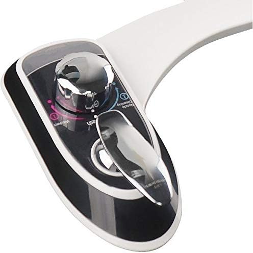 Bathroom Bidet Fresh Water (Cold Water only) Spray Self Cleaning Dual Nozzle Non-Electric Mechanical Bidet Toilet Restroom Seat Cover Attachment (UBI-AMI-630)