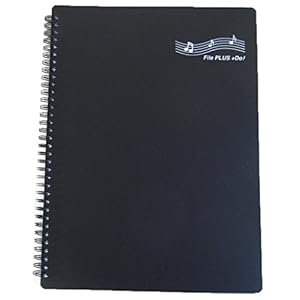 BESTAND PLUS DO Muziek Bladhouder A4 30 vakken 60 pagina’s Geen noodzaak om papier uit te nemen om in te schrijven … (zwart)