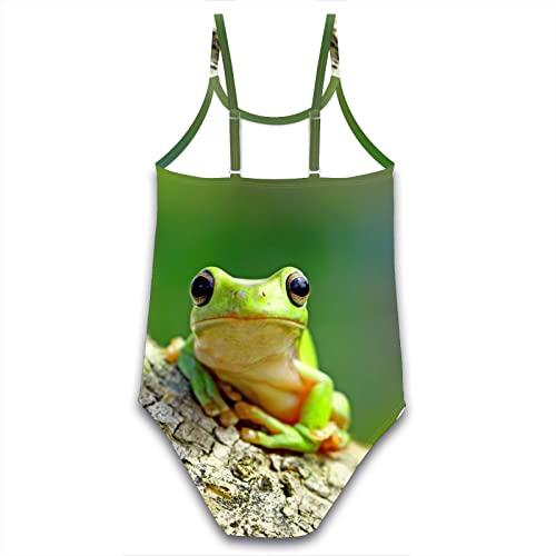 Lbtiuc Girls One Pieces Swimsuit Toddler Cute Frog Swimwear Bathing Suits For Beach 2-10 Years,Xxl #TOP1