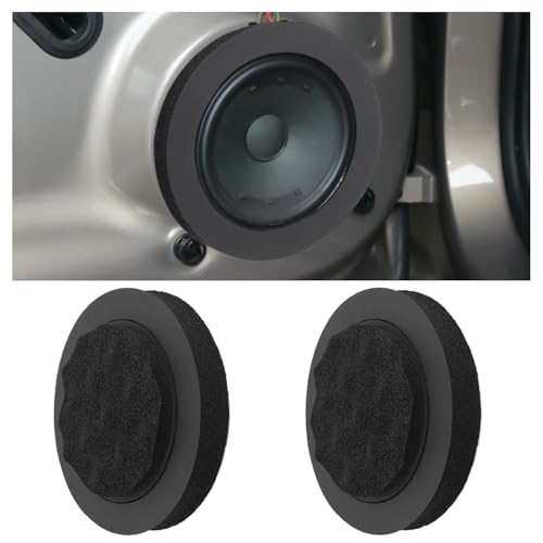 YGDMD 2PCS Speaker Foam Rings with Honeycomb Cotton,6.5 Speaker Rings for Improved Sound Quality Enhancement,Self-Adhesive Car Accessories 6.5 Speakers Foam Ring Fit Car Speakers