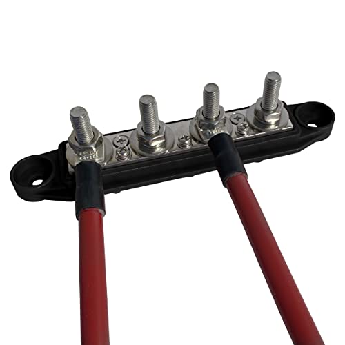 Bloc de distribution d'alimentation 4 poteaux M8 pour eviter les courts-circuits - 2