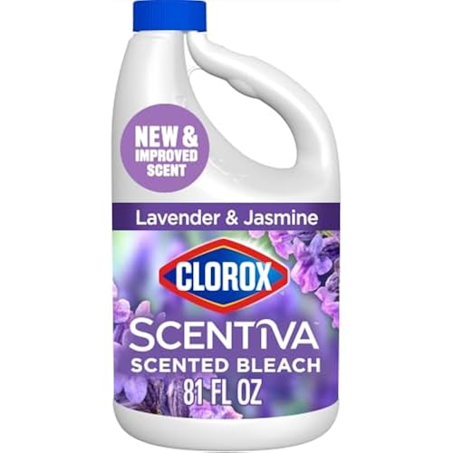 Clorox Scentiva Scented Liquid Bleach, Lavender and Jasmine, 81 fl. oz. Bottle (Package May Vary)