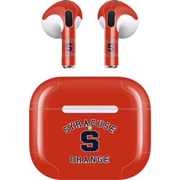 Skinit Decal Audio Skin Compatible with Apple AirPods (3rd Gen, 2021) - Officially Licensed Orange Syracuse Design