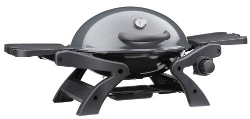 GrillChef Portabler Gasgrill, schwarz