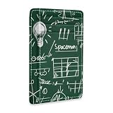 Note Blackboard Lightbulb Mini Front Pocket Wallet Credit Card Holder Slim RFID Blocking Sleeves for Men Women Credit Card Protector
