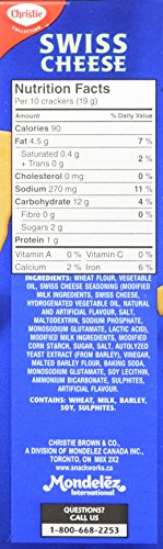 Christie Swiss Cheese Crackers, 200g/7.05 Ounces {Imported from Canada}