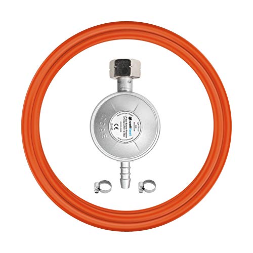 Cellfast Zestaw przyłączeniowy propan-butan, Zawór bezpieczeństwa, Do każdego rodzaju butli, gaz: LPG / Propan / Butan, 1,5m, 52-505