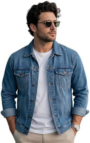 Urbano Plus Men plusjaktp Denim Jacket (pack of 1)