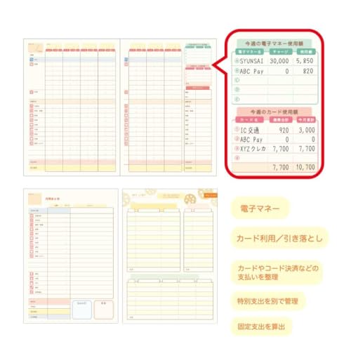 ClothesPin（クローズピン）『naminamiハウスキーピングブック家計簿』