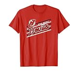 New Jersey Devils Retro Performer Red Officially Licensed T-Shirt