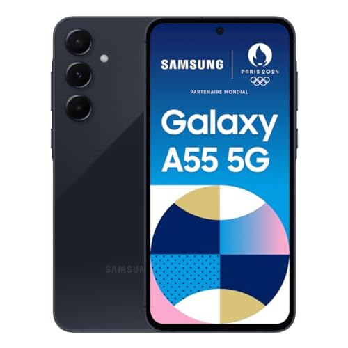 Samsung Galaxy A55 5G 128GB Smartphone 8GB RAM Unlocked Dual-Sim-Free - Navy A