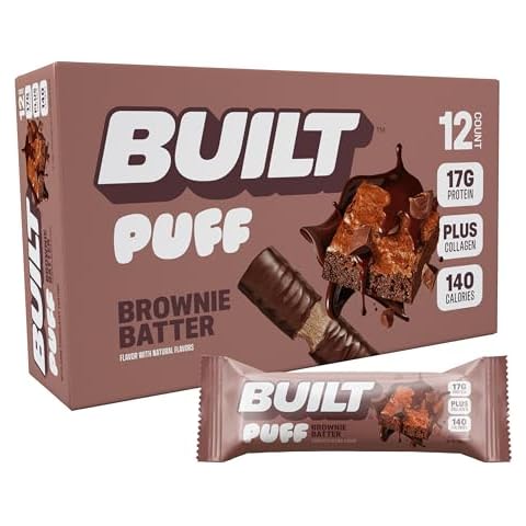 Built Puff Protein Bars - Brownie Batter Cover