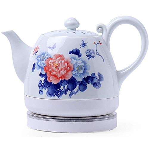 Wasserkocher - Elektrische keramische kabellose weiße Wasserkocher-Teekanne, 0,75 l, 1000 W Kocht Wasser schnell für Tee, Kaffee, Suppe, Haferflocken