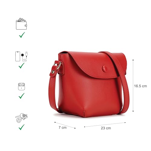 Image of Fastrack Puff Sling with Detachable Pouch | Faux-Leather Women's Handbags | Sling for Casual Carry