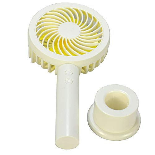 Mini Ventilador Portátil Recarregável + adaptador Amarelo CBRN07271