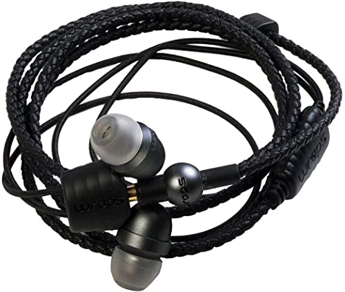 Wraps Wearable Braided Wristband Headphone Earbuds, Space Grey (Wrcosg-V16M) #TOP1