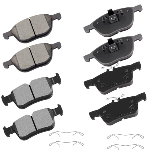 Image of cciyu D1044 D1665 Brake Pads w /Hardware Front Rear Disc Brake Pad Set | Fit For Ford For Escape 2017-2019