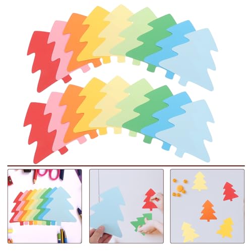 DIYEAH 72 Peças De Recortes De Árvore De Natal: Recortes De Papel Decorações Decorativas De Parede P